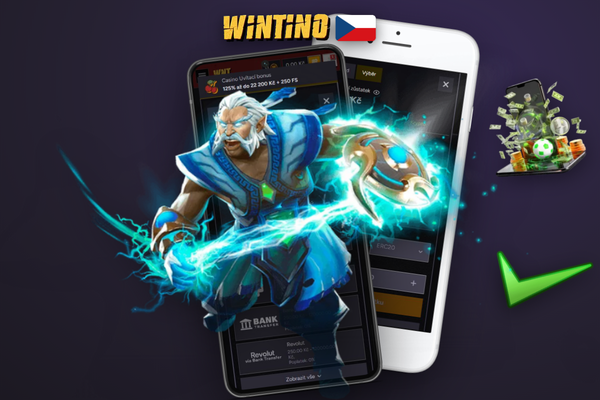Wintino limit výběru 10 000 CZK roste s každou VIP úrovní — infografika s pyramidou