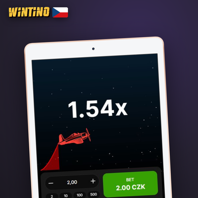 Ikona funkce auto-cashout s hodnotou 1.50x v crash hře Aviator na Wintino