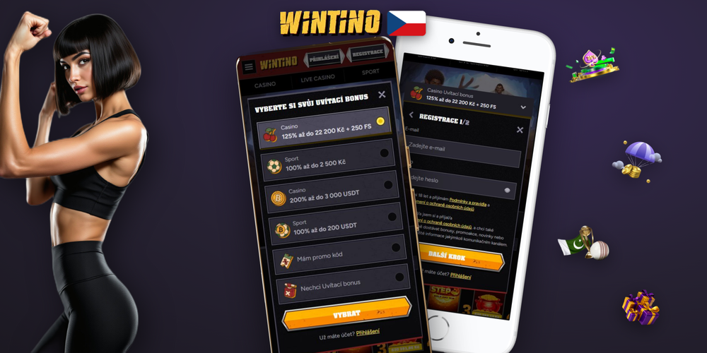 Nastavení profilu ve Wintino Casino registrace — měna CZK a dvoufaktorové ověření