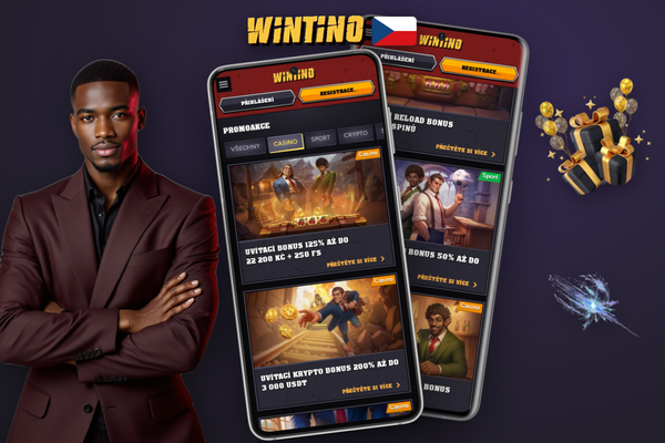 Wintino promo kód WINTCZ77 lze uplatnit jednorázově při první registraci