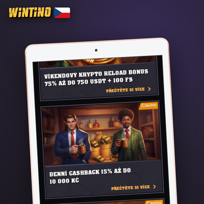 Uvítací balíček Wintino Casino: 250 free spinů a navýšení prvního vkladu