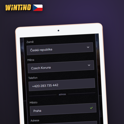 Registrace jedním kliknutím není ve Wintino Casino k dispozici — použijte e-mail